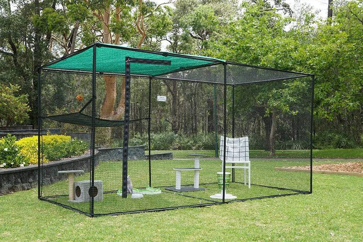 Catnets Classic Range Enclosures Double Size 3.6m Free-Standing Cat Enclosure