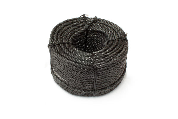 Catnets Edging Rope (Black or Stone) Black Edging Rope - 50m Bulk Roll