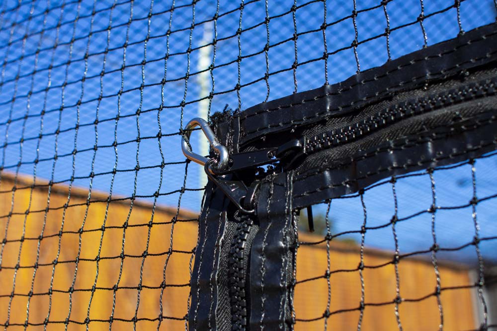 Complete Wall Net with F-Zipper (3.5m x 3.5m Netting) - Black – Catnets