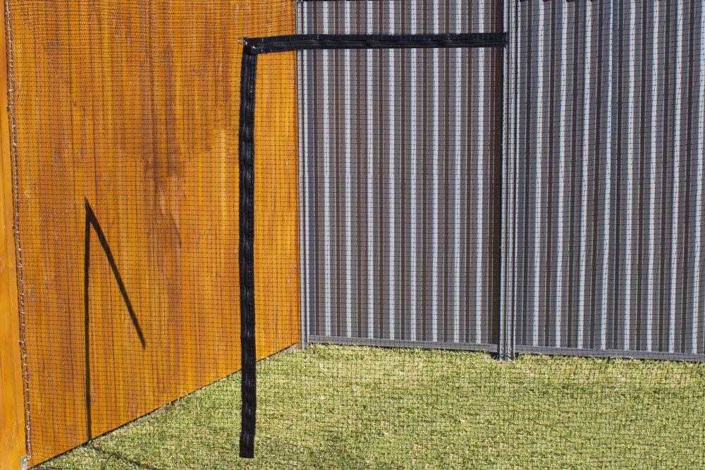 Catnets Complete Wall-Nets with Zip Stainless Steel Complete Wall Net with F-Zipper (3.5m x 3.5m Netting) - Black
