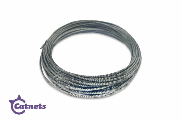 Catnets Wire Rope Fastening & Clips Wire Rope Bulk 10m Roll