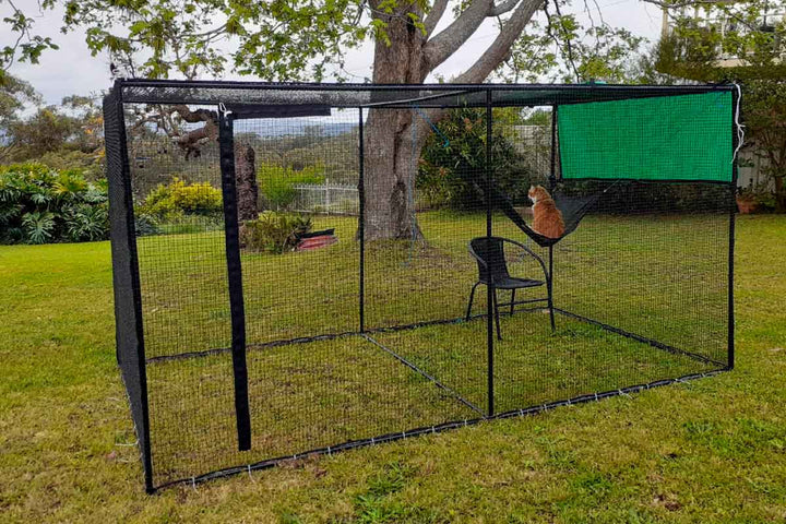 Catnets Classic Range Enclosures Double Size 3.6m Freestanding Cat Enclosure