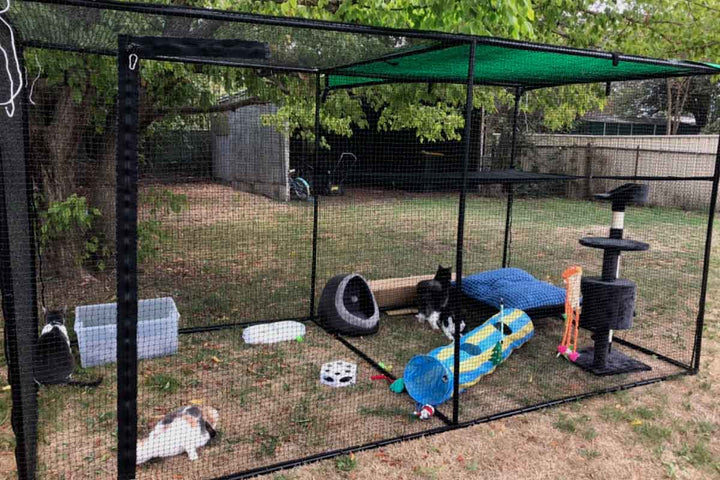 Catnets Classic Range Enclosures Double Size 3.6m Freestanding Cat Enclosure