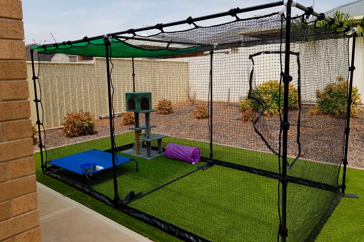 Premium Portable Cat Enclosure Double 3.6m Catnets