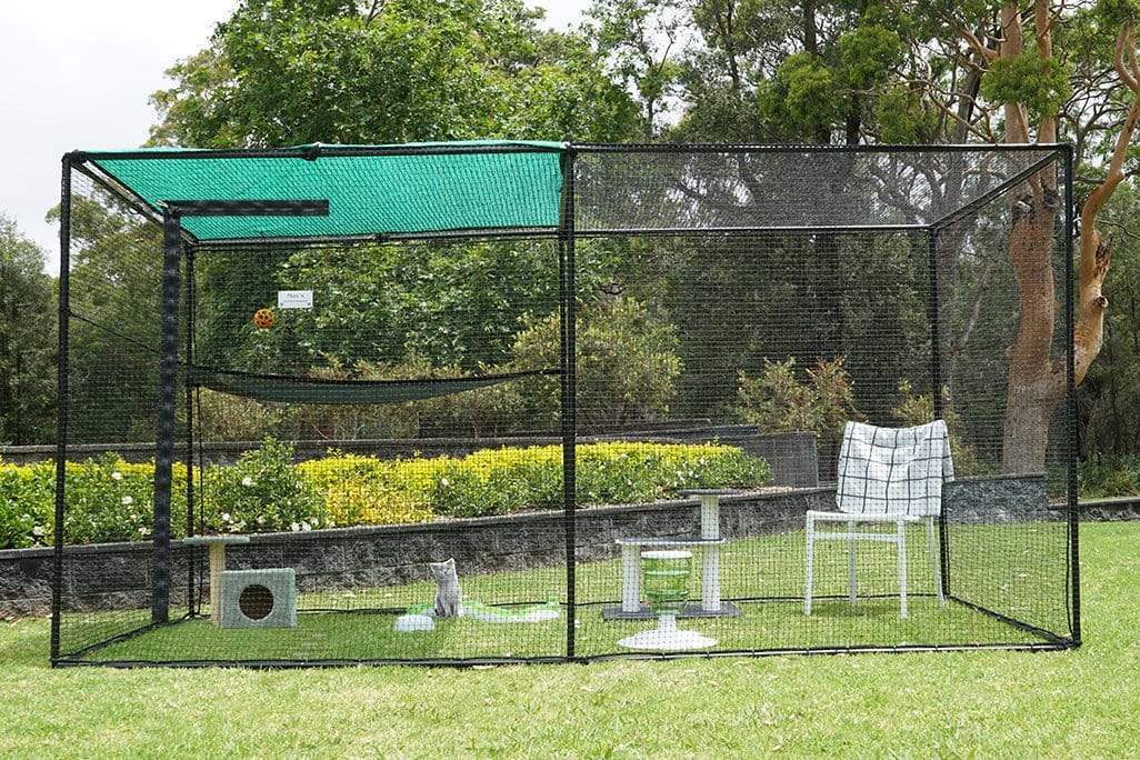 Catnets Classic Range Enclosures Double Size 3.6m Free-Standing Cat Enclosure