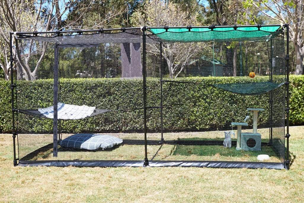 Catnets Premium Portable Enclosure Premium Portable Cat Enclosure Double 3.6m