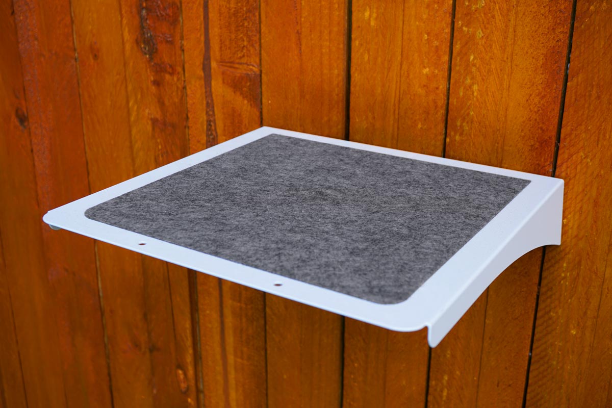 Catnets SKYWALKS Cat Climbing System White Carpeted Cat Climbing Platform